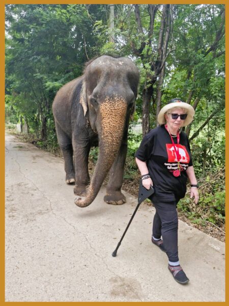 Sharon and Yitor at Elephantstay Celebrating five stays with Hall of Fame induction
